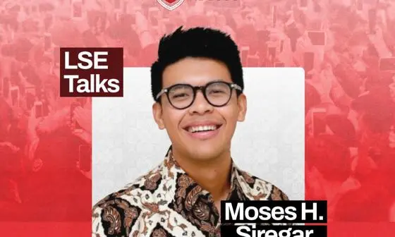 Poster advertising Moses H. Siregar's talk