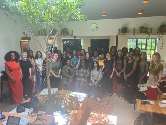 Group photo of attendees at our women's breakfast in Nairobi