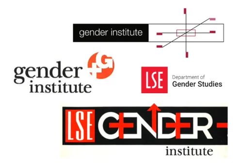 Old and new Deaprtment of Gender Studies logos