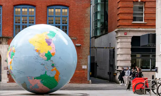 LSE's upside down globe
