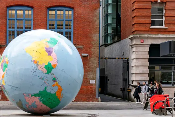 LSE's upside down globe