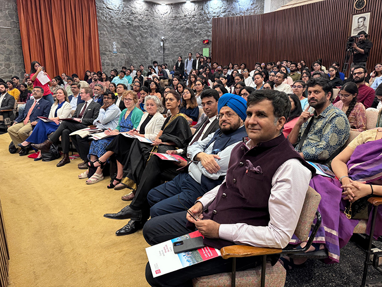 Guests enjoying the law event in Delhi