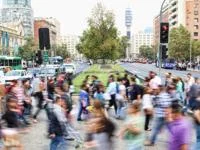 People walking