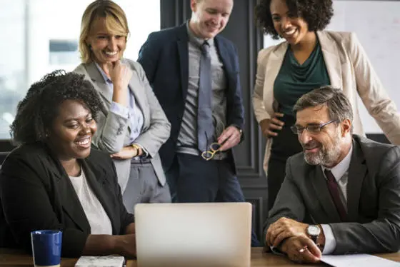 office workers 747 x 560