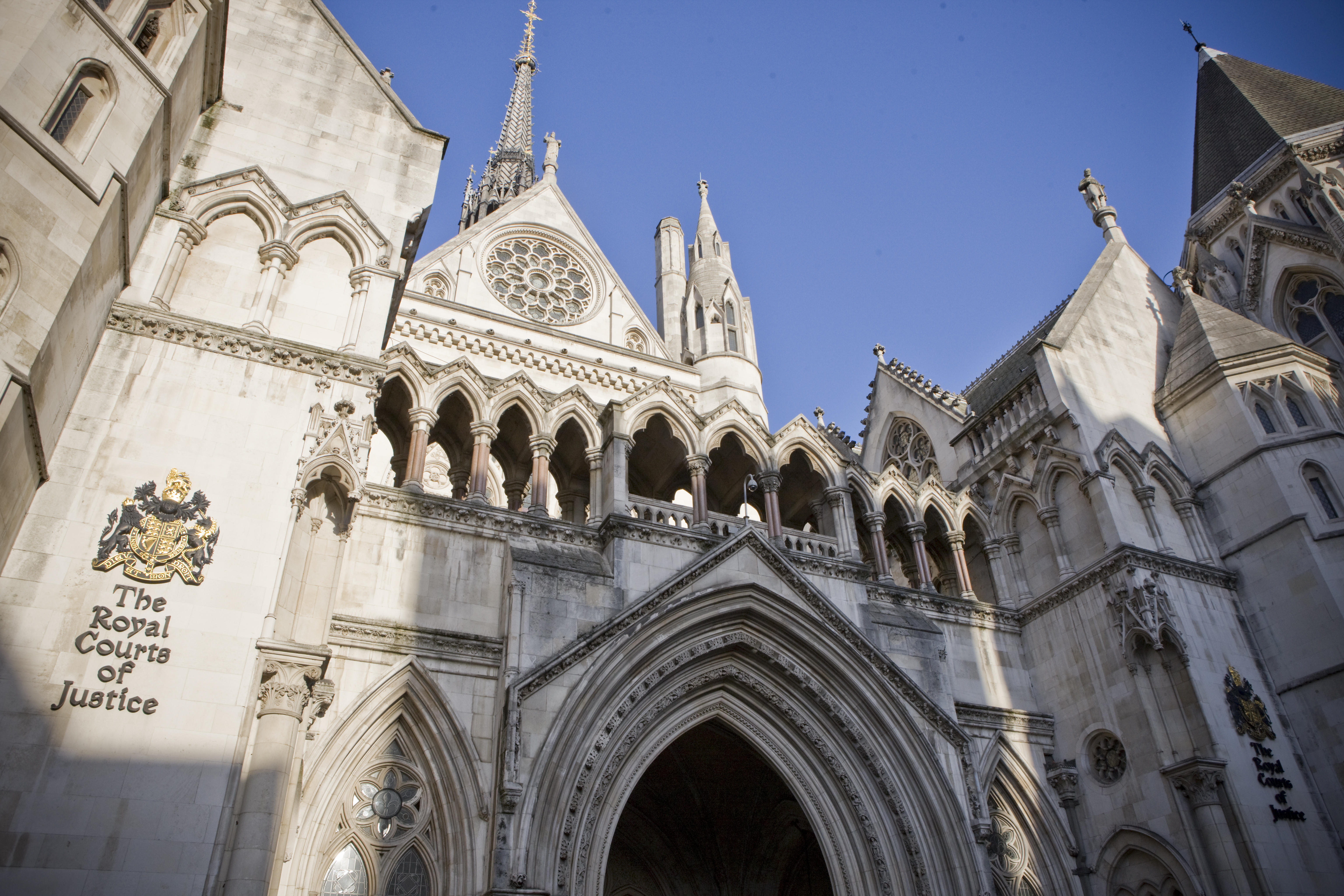 Outside of the Royal Courts of Justice