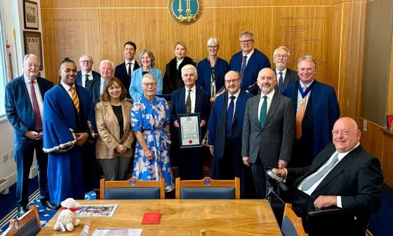 LSE London expert Professor Tony Travers receiving the Freedom of the City of London