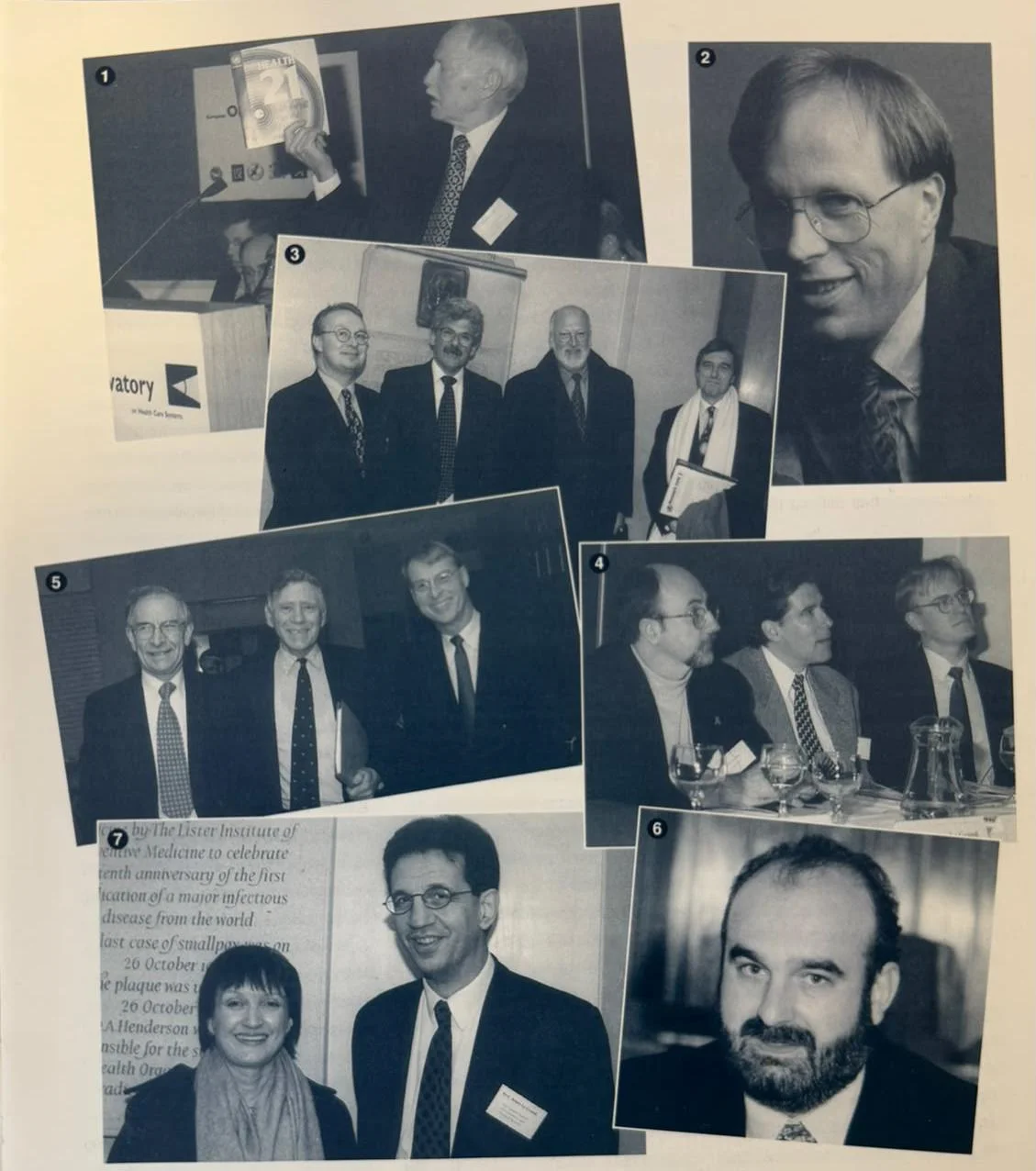 Photos of individuals attending the European Observatory Launch