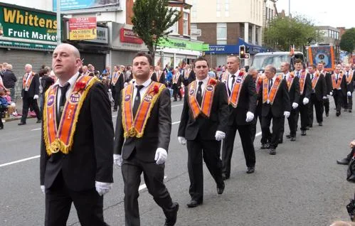 Orange Order parade, Belfast, courtesy of Sam Woodcock woodysj82 Flickr Creative Commons Licence