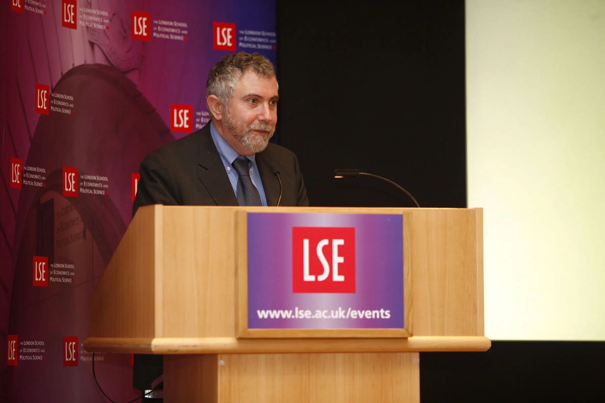 Professor Paul Krugman speaking at the Lionel Robbins Memorial Lecture entitled Return of Depression - Economics Part 2: The eschatology of lost decades, in the Old Theatre, Old Building on 9 June 2009.
