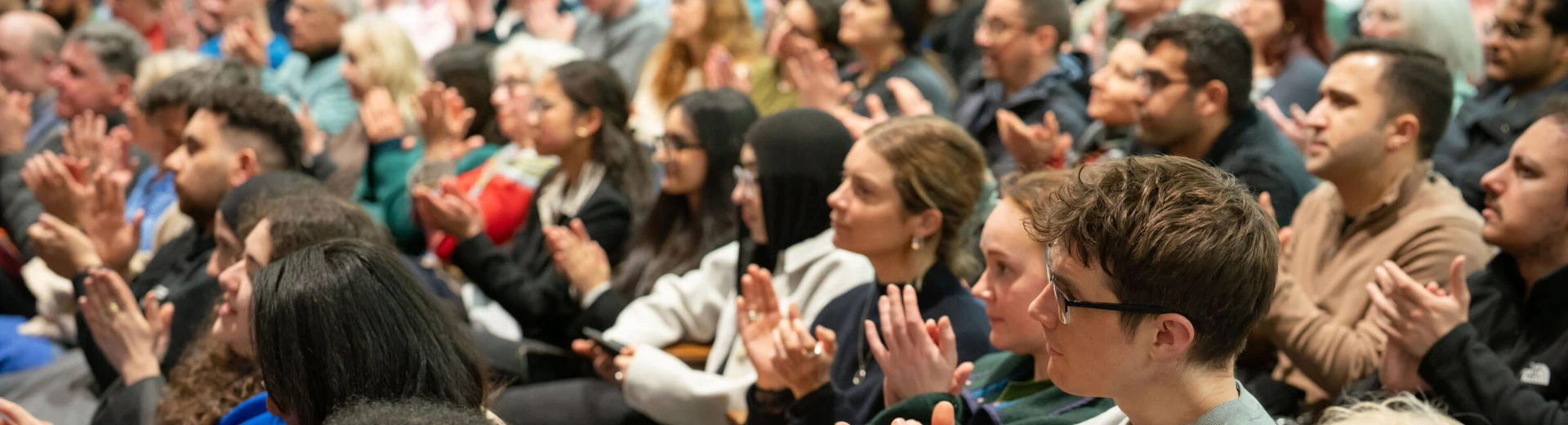 Audience clapping