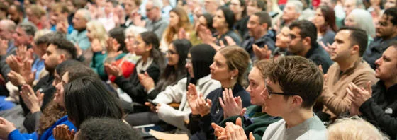 Audience clapping
