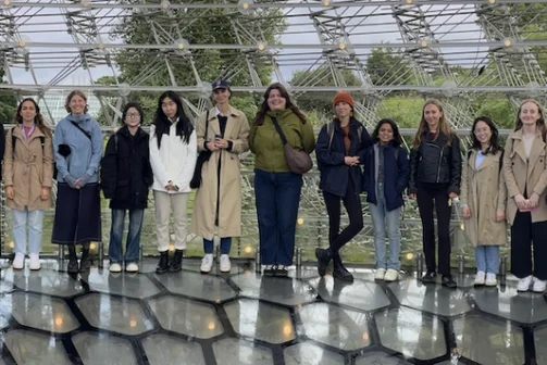 Students from the MSc Psychology of Economic Life at Kew Gardens
