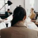 Group of professionals in office space