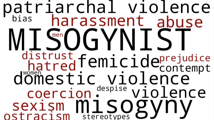 Misogyny word cloud