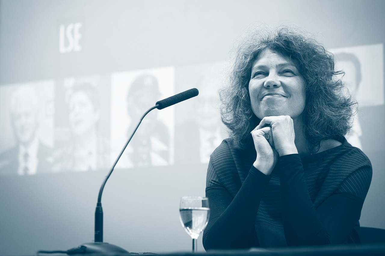 Professor Sonia Livingstone at an event 
