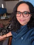 a selfie of Dr Kumar Iyer on her fieldwork