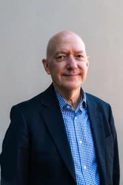 A portrait photograph of Professor Charles Stafford