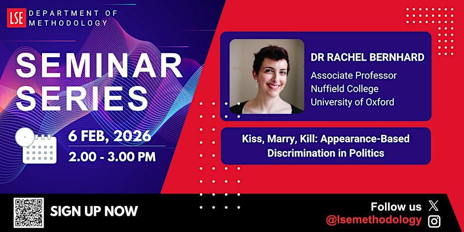 graphic advertising the seminar series on 6 feb 2026, 2-3pm, with Dr Rachel Bernhard