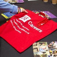 red LSE Careers tote bag