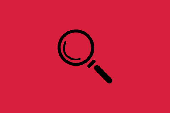 Red magnifying glass