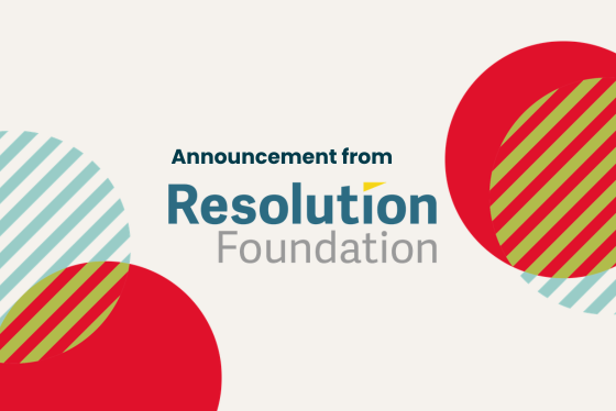 Resolution Foundation announcement