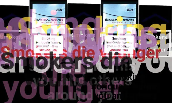 Warnings on cigarette packets