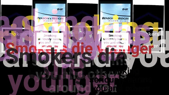 Warnings on cigarette packets