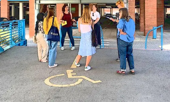 A group of girls and young women taking part in the "Making space for girls" project