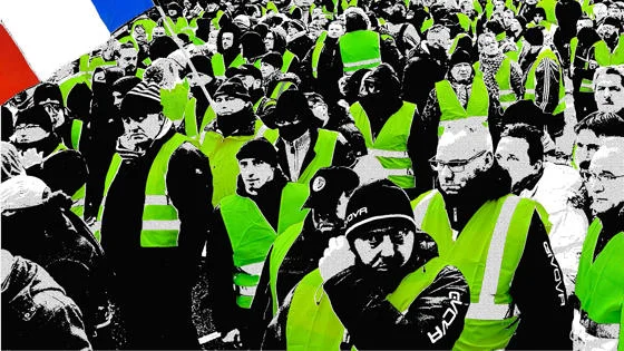 Protestors in France