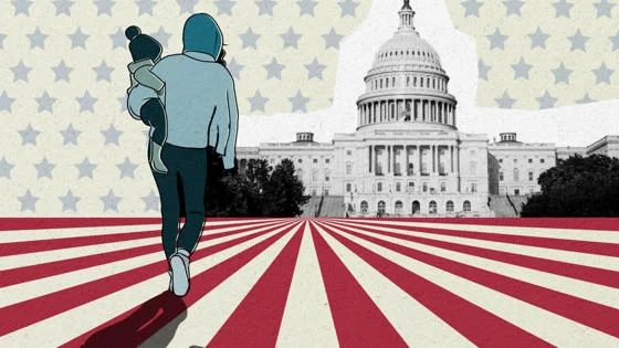 woman and child in America