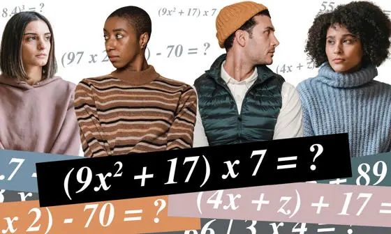 people with math equations
