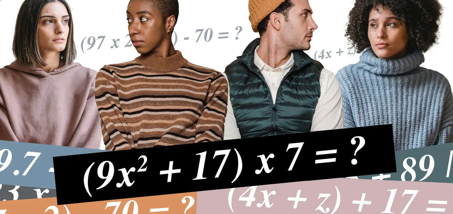 people with math equations