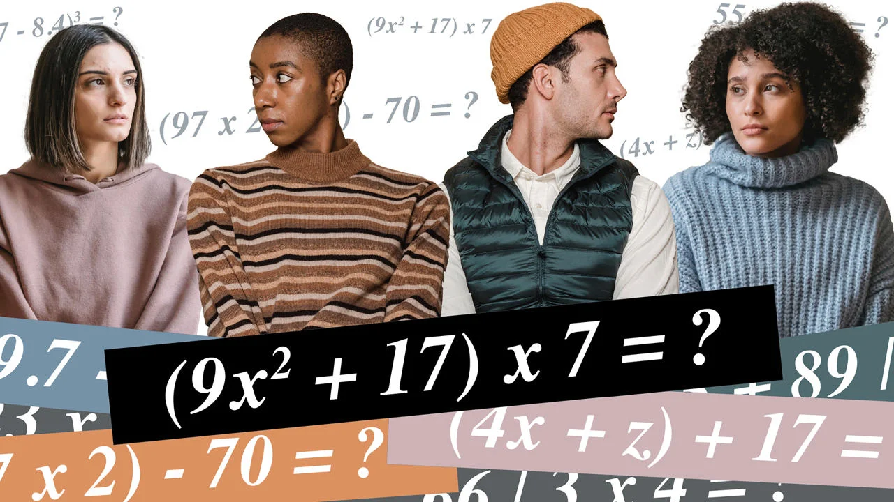 people with math equations