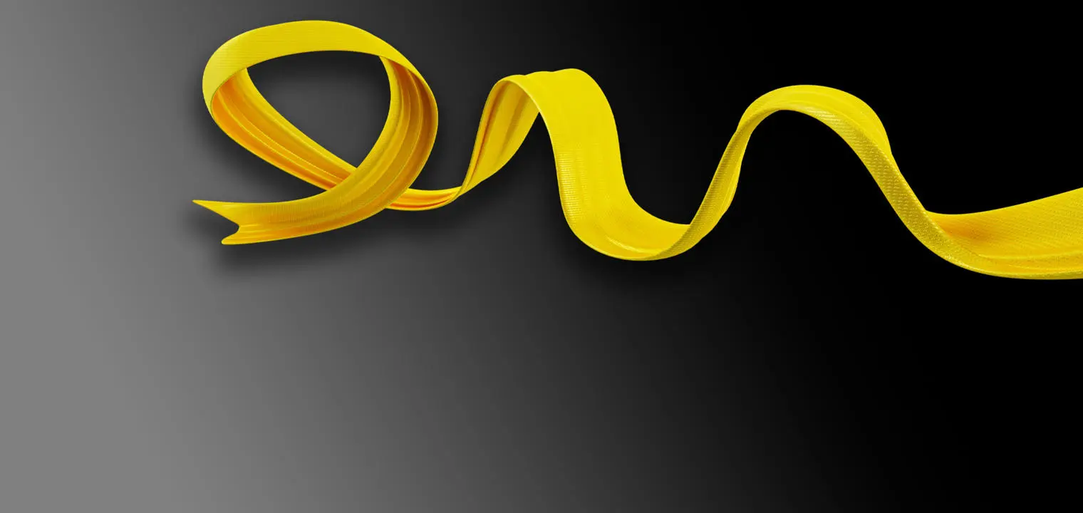 A yellow ribbon