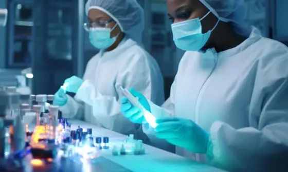 scientists working in a lab