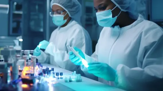 scientists working in a lab