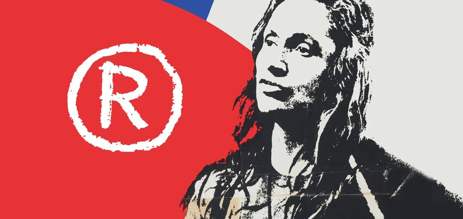 Chilean woman with Chilean flag