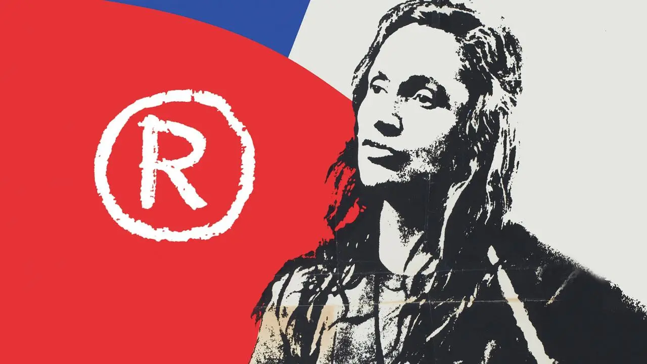 Chilean woman with Chilean flag