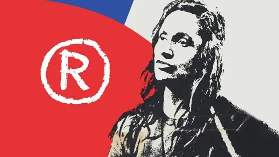 Chilean woman with Chilean flag