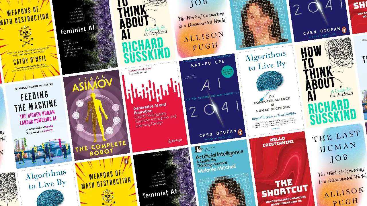 book covers of AI-focused books