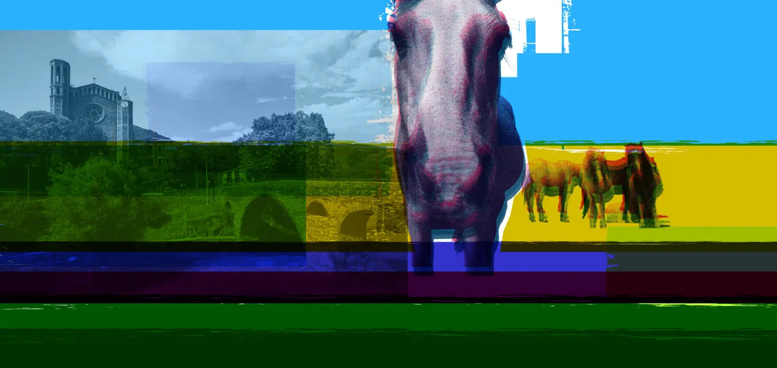 Rural England and horse