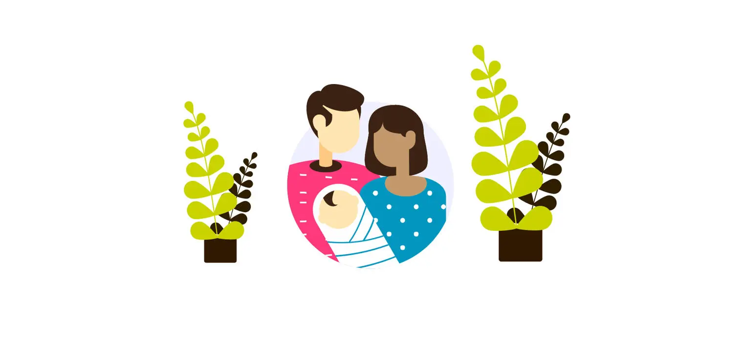 Illustration of a family