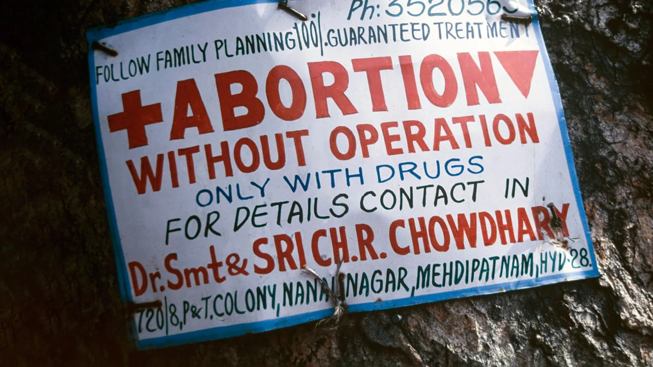 Abortion sign