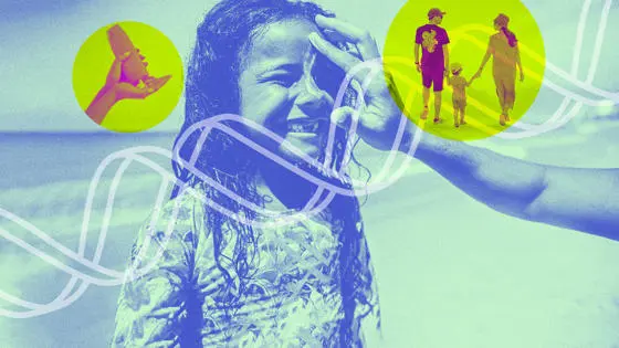 girl on beach with sunscream