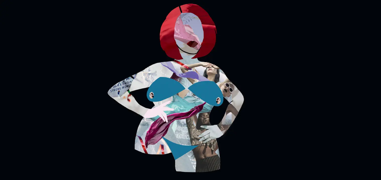 a collage of women