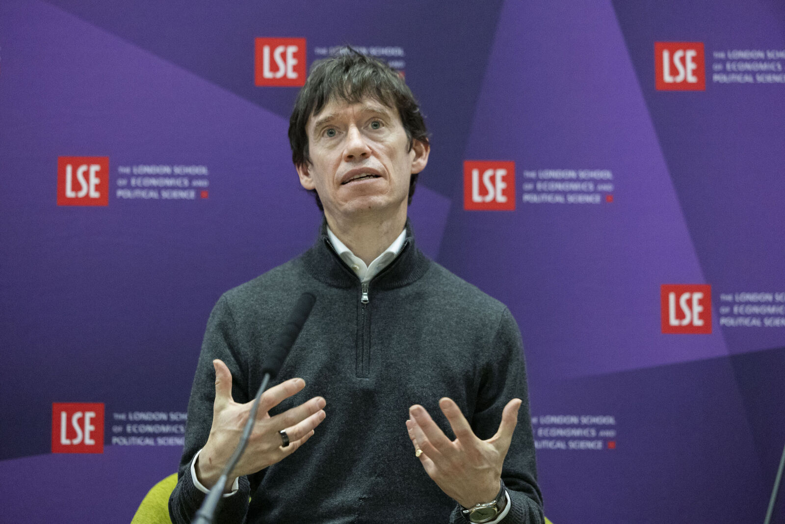 Rory Stewart speaks at LSE in 2024