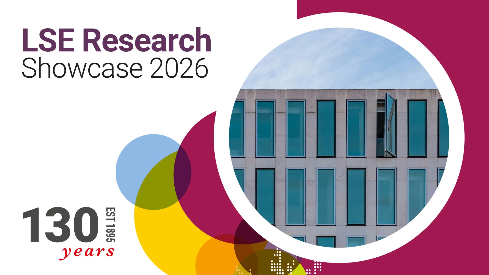 Research Showcase promo image featuring office building with one window open