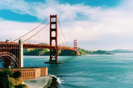 San Francisco Bridge and blue sky