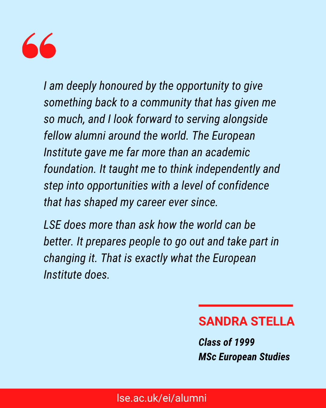Quote from Sandra Stella