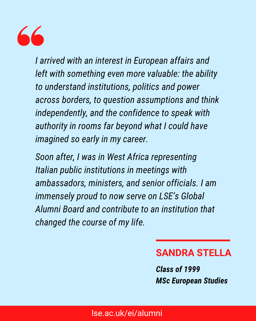 Quote from Sandra Stella